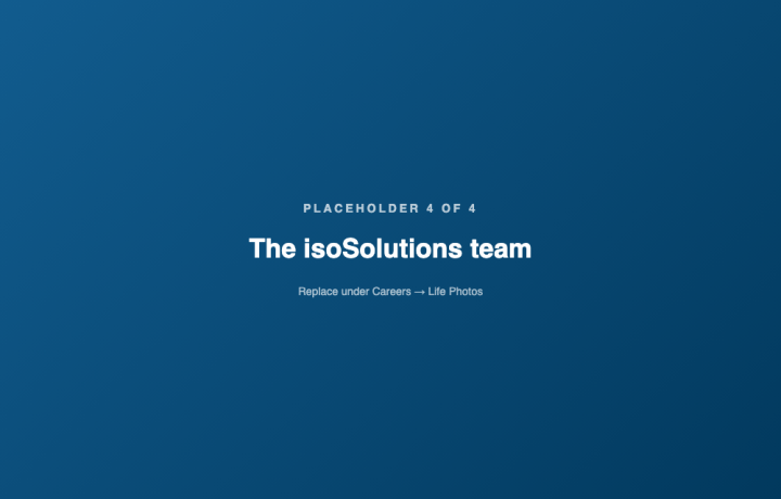 The isoSolutions team